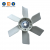 Fan Blades 6*500mm*4Holes Truck Cooling Parts For ISUZU 6BG1 Diesel Engine