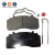 煞車片 220.5*99.3 A0084206420 Truck Brake Parts For Mercedes-Benz 2648 Actros