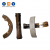 Rear Brake Shoe Kit Truck Transmission Parts for Mitsubishi Fuso Delica 2000/2400 Diesel Engine